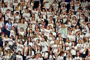 Thousands of school pupils took part in the event