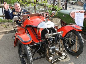 Supporting image for story: Three-wheel Morgans take over Bridgnorth