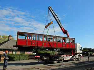 Supporting image for story: New carriage goes on the rails at heritage railway