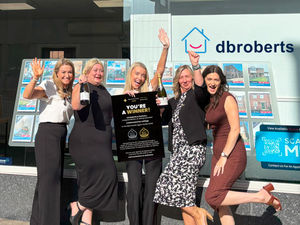 Staff at DB Roberts celebrate their award win