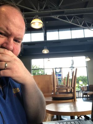 The last to leave the coffee shop 