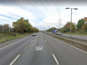 Supporting image for story: Delays on M5 after car hits barrier
