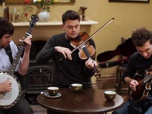 Supporting image for story: Stafford's unsigned banjo king Dan Walsh loves being in a Holy Trinity