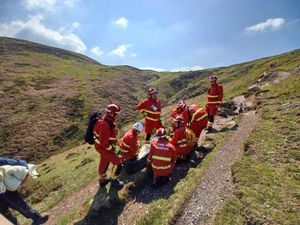 Supporting image for story: Emergency services scrambled to help injured walker from on Long Mynd