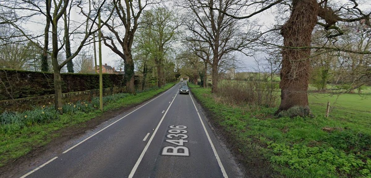 Motorcycle crash sees road in village near Oswestry closed to traffic