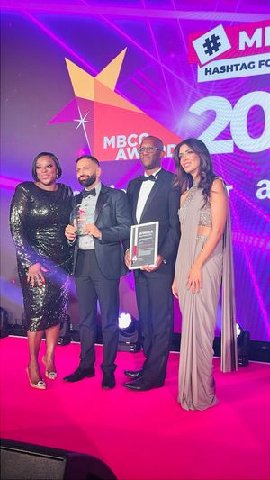 L-R - Comedian and ITV Loose Women panellist Judi Love, MMC Founder Jin Atwal, Senior Leader at Deloitte Stewart Cumberbatch, and Noreen Khan, award-winning BBC presenter and media personality, were among the prominent figures present at the awards ceremony, underscoring the significance of MMC's achievement.