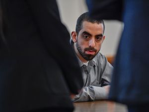 Hadi Matar sits in Chautauqua County court in Mayville, New York