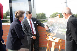The Princess Royal during her visit to Telford