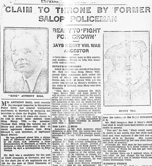 "King Anthony's" campaign made press headlines.