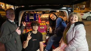 From left, Seb, Samuel, Mia and Julie.