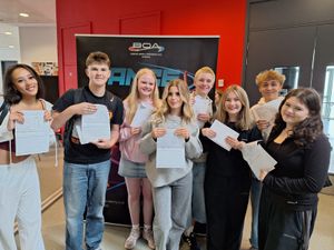 Students at BOA celebrate their GCSE Results