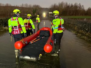 Supporting image for story: Travel chaos and floodwater rescue as Storm Darragh wreaks havoc in Shropshire