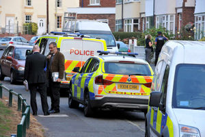 Police at the scene in Wellington