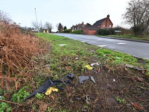 Supporting image for story: Scene of fatal Stourbridge crash that left woman dead and man in serious condition as police launch appeal for information