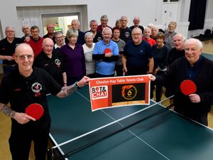 Cheslyn Hay Bat & Chat Table Tennis group at Cheslyn Hay Village Hall.