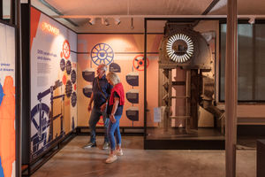 Visitors explore the museum at Shrewsbury Flaxmill Maltings. Picture: Historic England