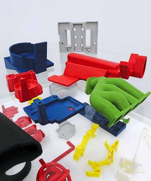 Some the 3D printed items made by Ricoh