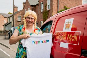 Chris has been wearing fancy dress for two weeks