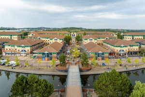 Aerial view of The Waterfront