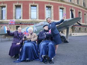 Supporting image for story: Veterans join countdown to VE Day anniversary with full-size Spitfire replica