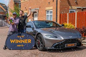 Supporting image for story: Walsall dad wins £75k Aston Martin for just 18p in dream car draw
