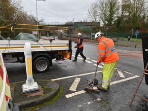 Supporting image for story: Watch: West Midlands road blocked with 'oil and debris' following crash