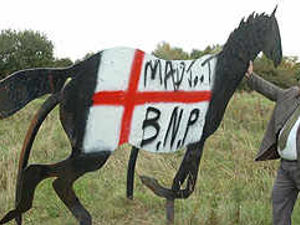 Supporting image for story: Vandalised rail horse to be repainted