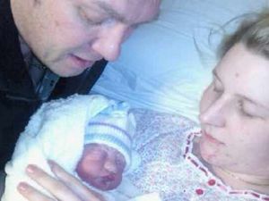 Supporting image for story: Shropshire father delivers son on bathroom floor