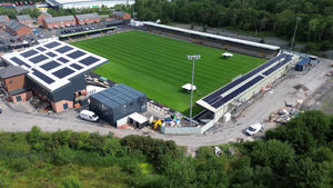 Extra parking space has been created around the ground. Picture: Hednesford Town