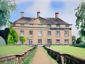 It certainly looks like a pleasant house and grounds.