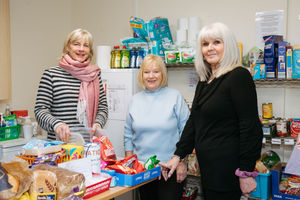 Helen Minton, Dee Hamilton and Penelope Harrison at Ellesmere Food Share