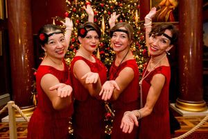 Supporting image for story: Flapper dance troupe at stately home - with video