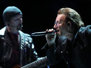 Supporting image for story: U2’s Bono and the Edge support Ukraine with gig in Kyiv bomb shelter