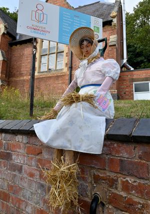 This fashinable lady was spotted sitting on the wall next to the Kinver Community Library