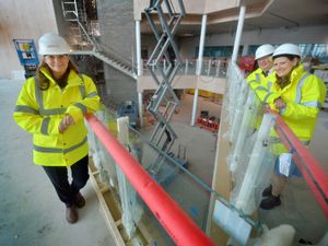 Supporting image for story: Education Secretary sees Stafford College building taking shape on tour of region 