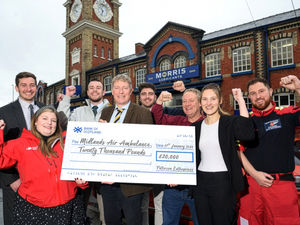 Supporting image for story: Skydives, mountains and marathons help Shrewsbury firm raise £20,000 for Midlands Air Ambulance Charity