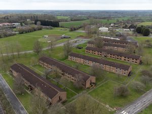 An aerial view of RAF Wethersfield in Essex