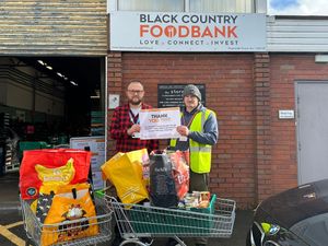 Matt Albutt, Digital Marketing Executive at Bromford and Ronnie Wheeler from Black Country Foodbank.