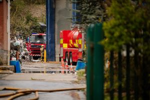Fire crews on site on Tuesday morning