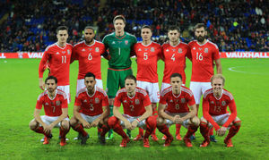 The Wales starting lineup, without Tom Bradshaw