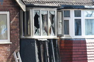 The damage left by the blaze. Photo: SnapperSK