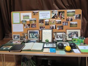 A stall on the history of the Cheswardine Bowling Club. Photos: Christine Williams