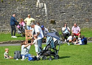 Plenty of people could be spotted at Dudley Zoo and Castle enjoying the warm weather
