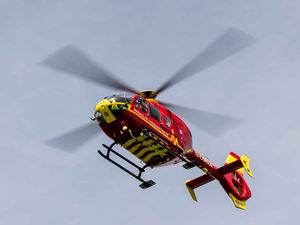 Supporting image for story: Woman cut free from car and airlifted to hospital after crash