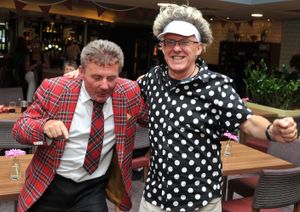 Members of the Rod Steward Fan Club who have held party at the Park Inn in Walsall before heading over to Wolverhampton. Picture: Alan Fogarasy