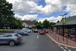 The car park of the McDonald's in School Road, Donnington. Picture: Google Maps