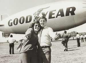 In May 1980, Julie and Steve Harris of High Street in Pensnett won a flight on board the Goodyear airship Europa at a recent Wolverhampton Press Ball which raised money for local charities, and they took off from RAF Cosford. 