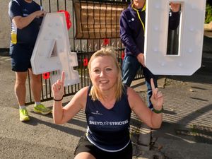 Pics at Short Heath Royal British Legion Club, which is now the new home for running club: The Sneyd Striders, which is celebrating its 40th anniversary. At the front is: Leanne Harrison and back: Gavin Harrison and John Dargavel.