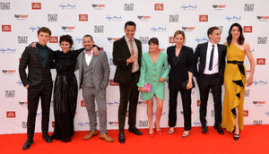 Harry Kirton, Helen McCrory, Packy Lee, Daryl McCormack, Charlene McKenna, Sophie Rundle, Finn Cole, Natasha O'Keeffe attending the Peaky Blinders Series Five World Premiere held at Birmingham Town Hall