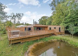 One of the lodges at Henlle Hall